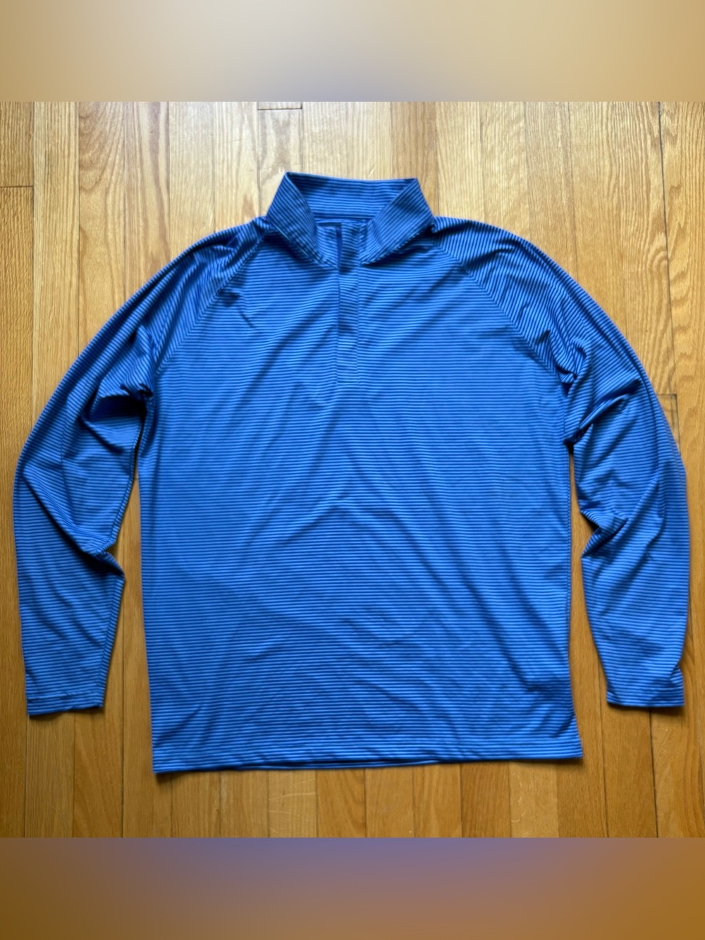Holderness & Bourne Men’s 1/4 Zip Performance Pullover Tailored Fit Medium Blue